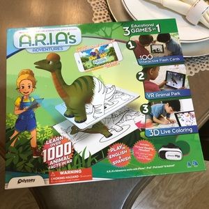 Odyssey ARIA Interactive VR Educational Games & 3D Coloring Book Activity Kit